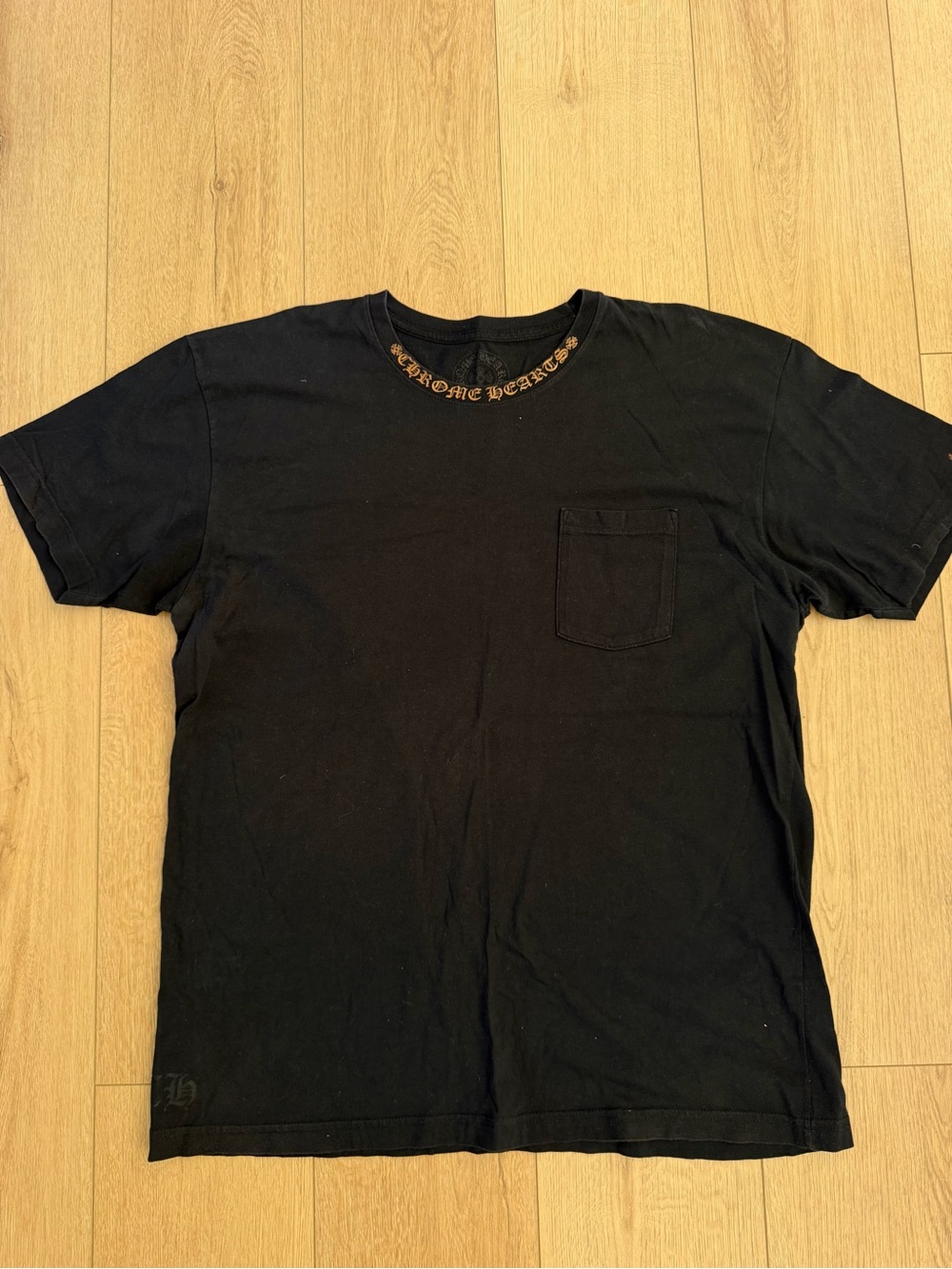 Chrome Hearts Neck Logo Pocket T-Shirt Black